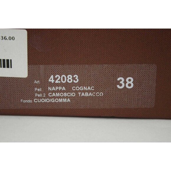 Fiorangelo $436 Sz 38 Brown Winter 100% Leather Wedge 4" Boot - Picture 12 of 12